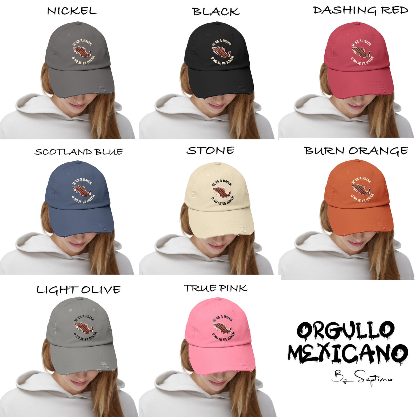 SE VA HACER O NO SE VA HACER, GORRA DESGASTADA Unisex Distressed Cap