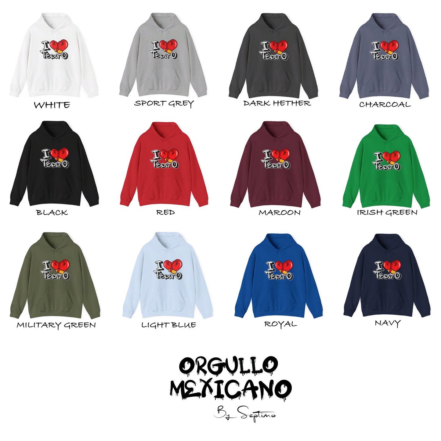 SUDADERA FRASE I LOVE TEPITO, Unisex Heavy Blend™ Hooded Sweatshirt