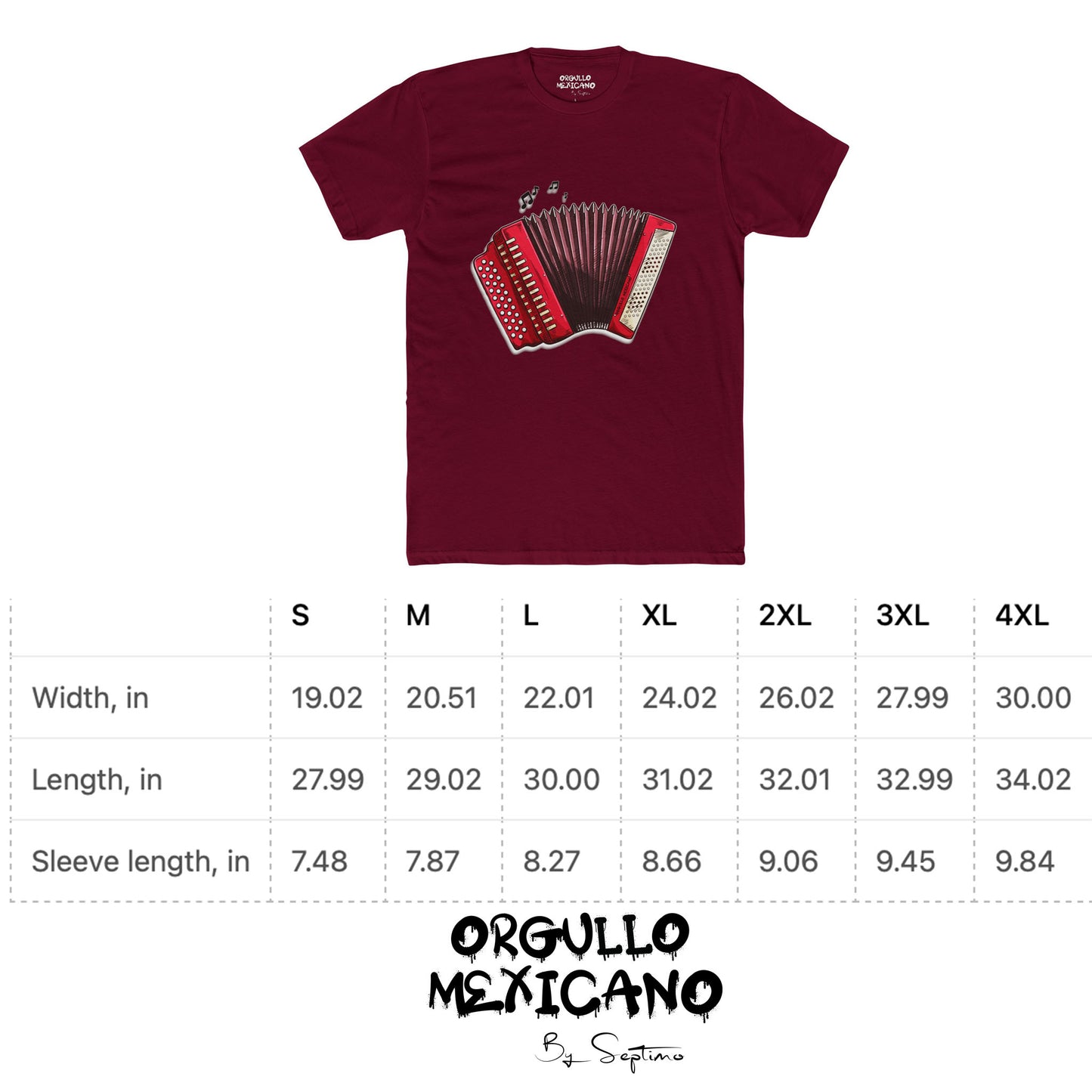 CON CORRIDOS EN EL ACORDEON , Unisex Cotton Crew Tee