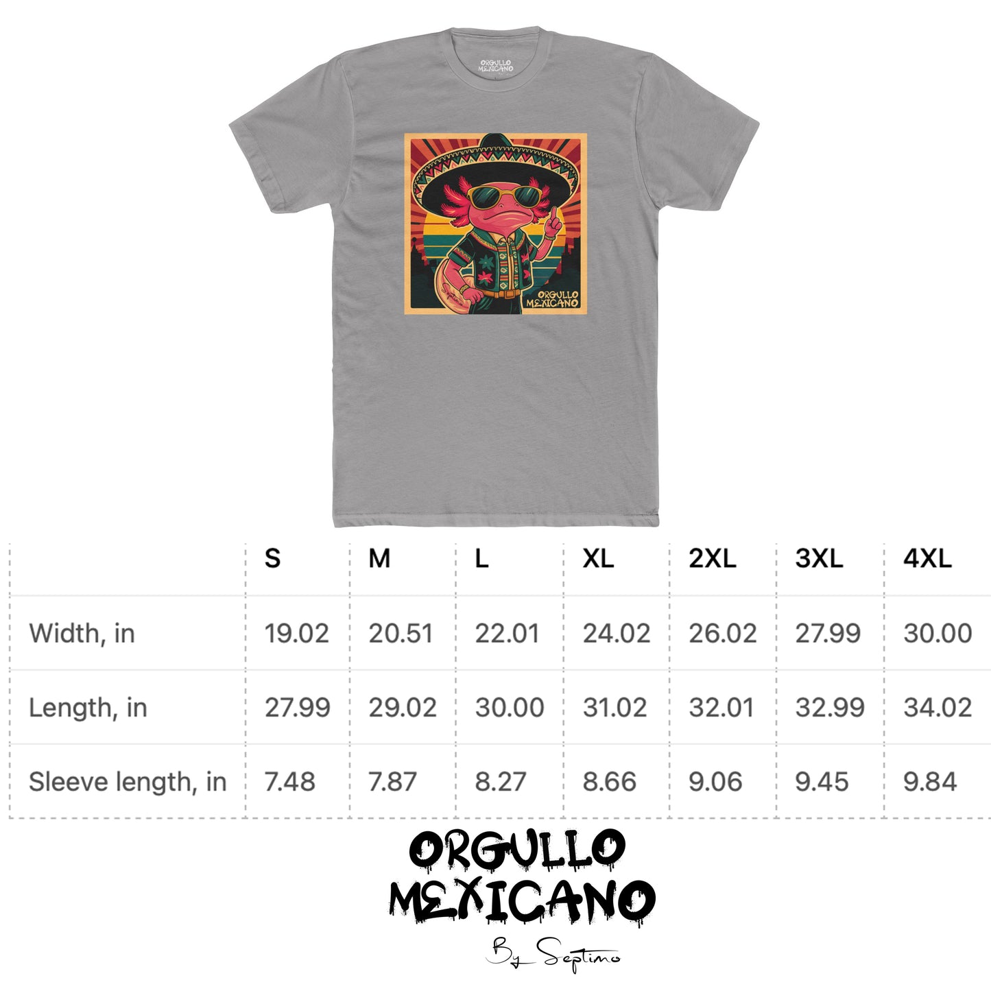 AJOLOTE CHARRO MEXICANO Unisex Cotton Crew Tee