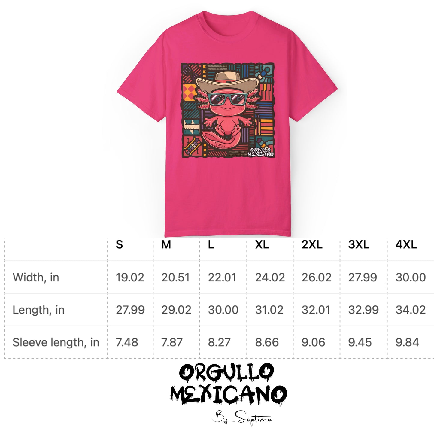 AJOLOTE MEXICANO SOMBRERO Unisex Cotton Crew Tee