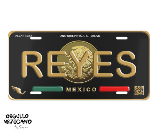 Placa Personalizada con Tu Nombre o Frase | MEXICO DE LUJO |  - Regalo Exclusivo