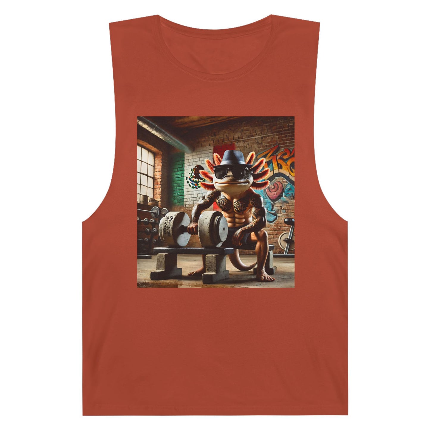 AJOLOTE MEXICANO BODYBUILDING,Unisex Barnard Tank