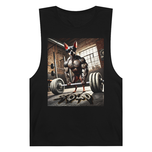 PERRO XOLOITZCUINTLI BODYBUILDING,Unisex Barnard Tank