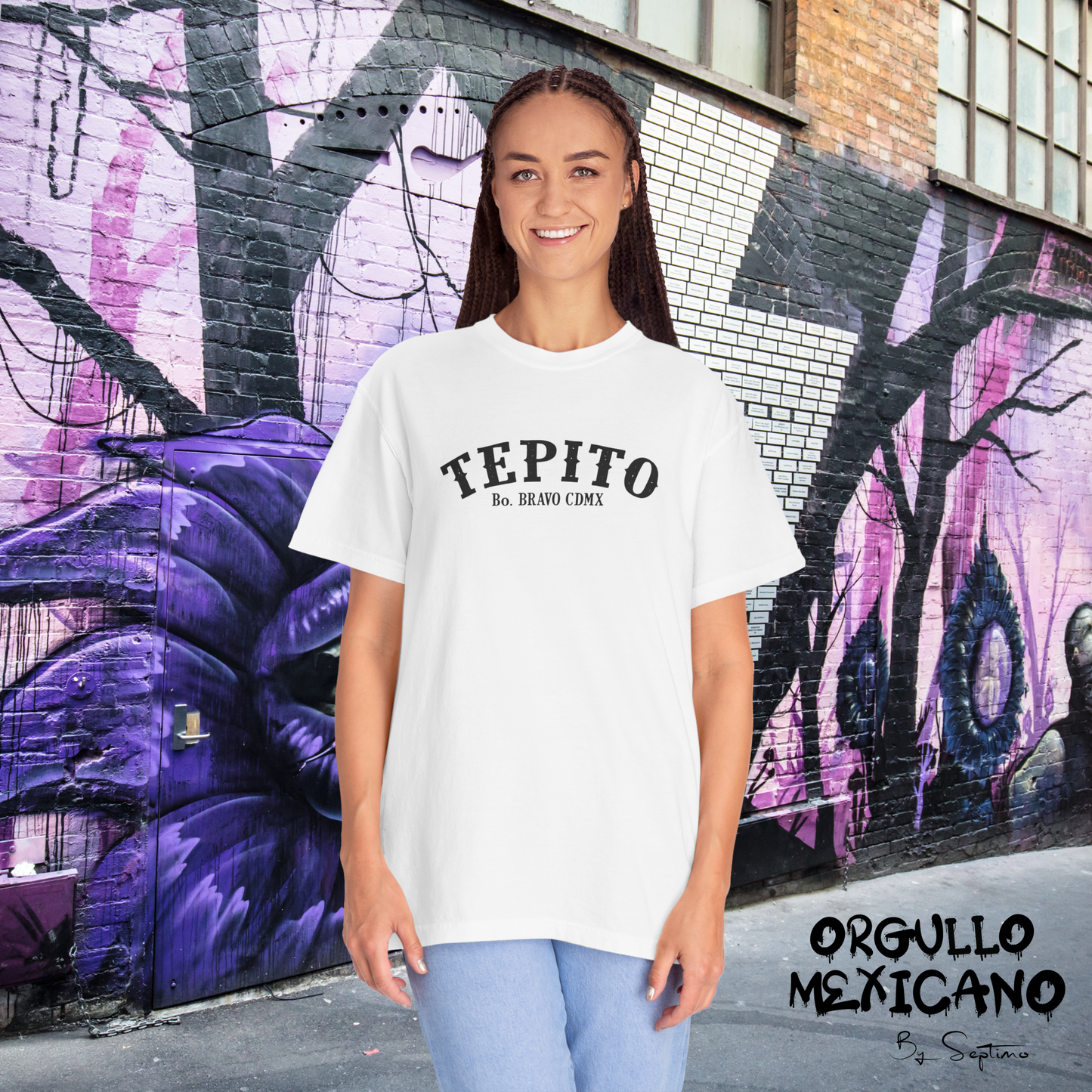 TEPITO BARRIO BRAVO, Playera  Unisex de Algodón Premium