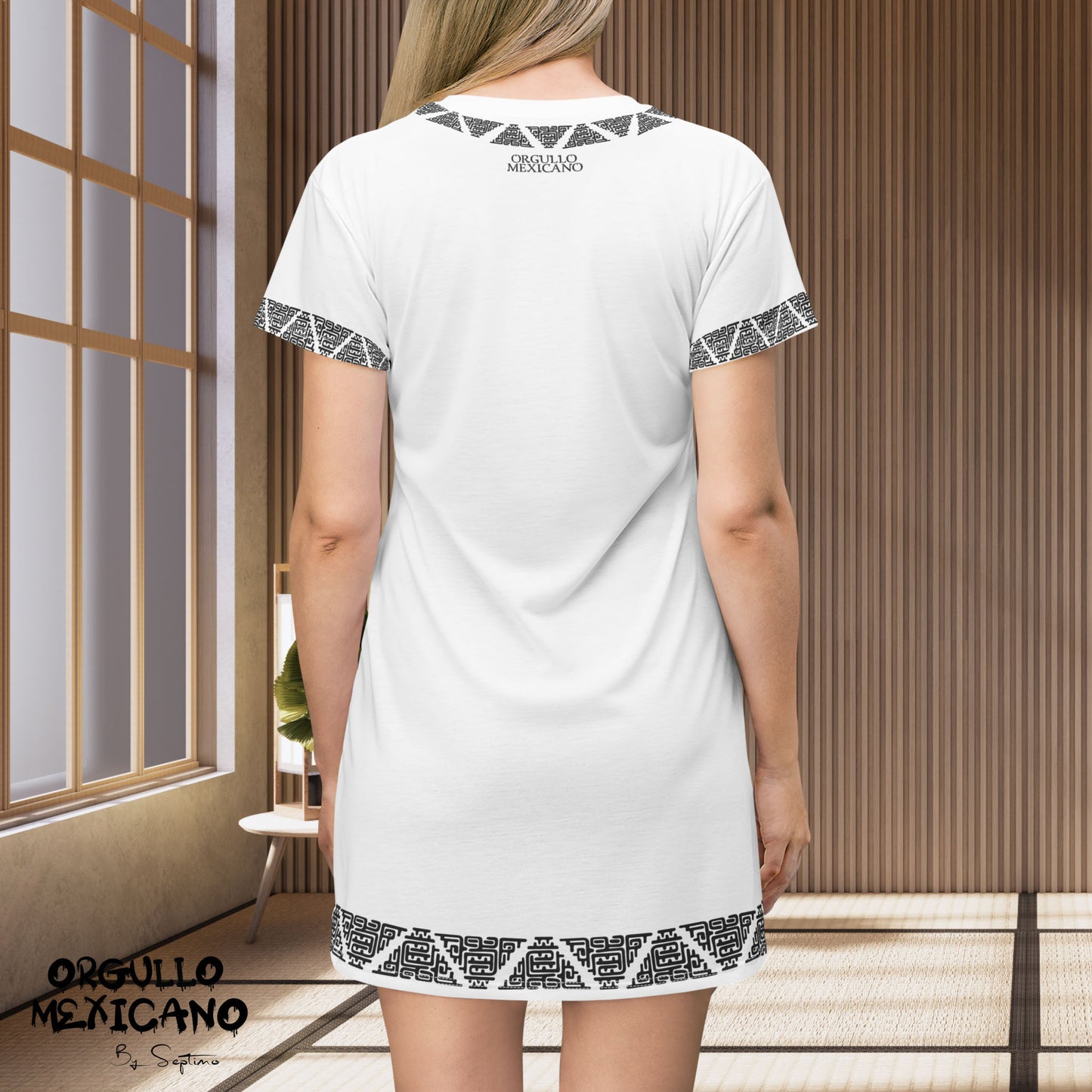 VESTIDO TIPO PLAYERA CULTURA MAYA, T-Shirt Dress