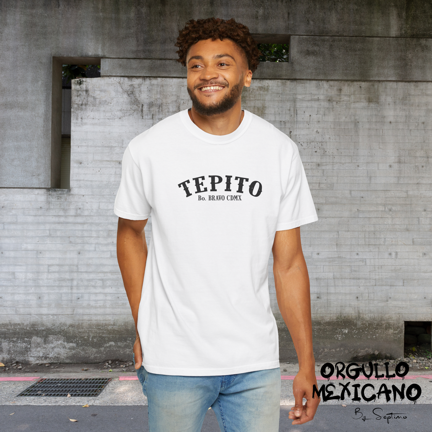 TEPITO BARRIO BRAVO, Playera  Unisex de Algodón Premium