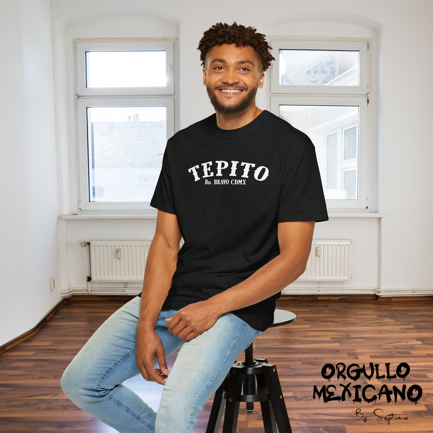 TEPITO BARRIO BRAVO, Playera  Unisex de Algodón Premium