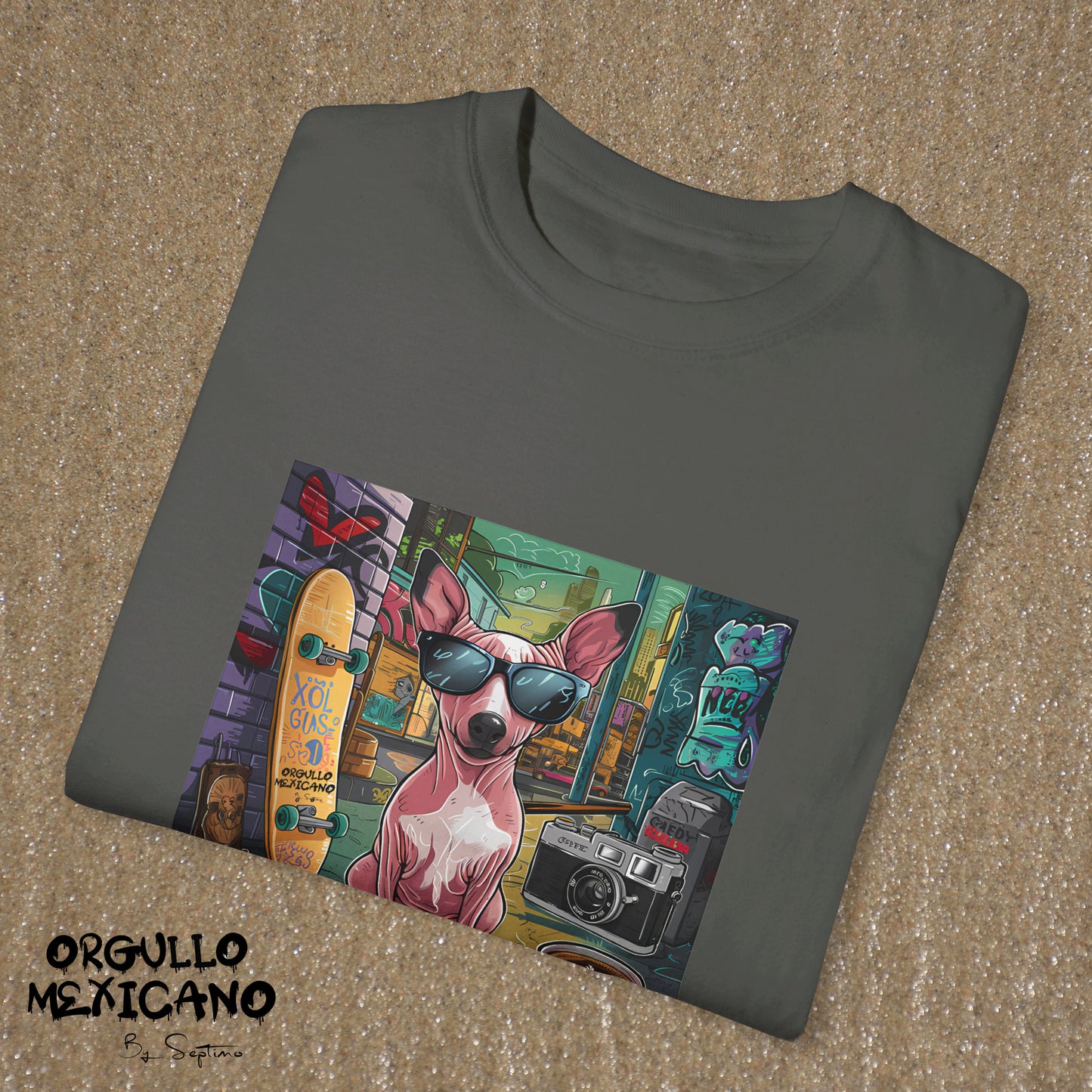 PERRO XOLOITZCUINTLI URBANO COOL  Unisex Cotton Crew Tee