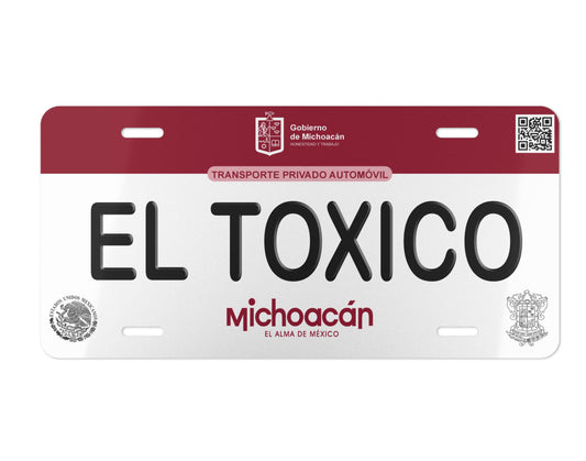 Placa Personalizada con Tu Nombre o Frase | Disponible en Cualquier Estado | MEXICO, USA, CENTRO AMERICA - Regalo Exclusivo