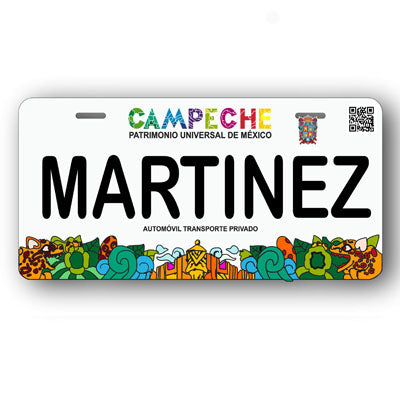 Placa Personalizada con Tu Nombre o Frase | Disponible en Cualquier Estado | MEXICO, USA, CENTRO AMERICA - Regalo Exclusivo