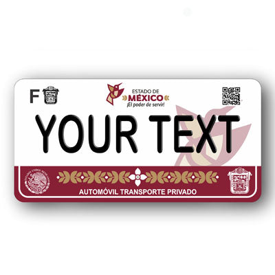 Placa Personalizada con Tu Nombre o Frase | Disponible en Cualquier Estado | MEXICO, USA, CENTRO AMERICA - Regalo Exclusivo