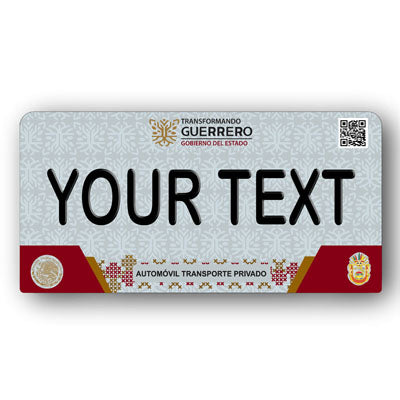 Placa Personalizada con Tu Nombre o Frase | Disponible en Cualquier Estado | MEXICO, USA, CENTRO AMERICA - Regalo Exclusivo