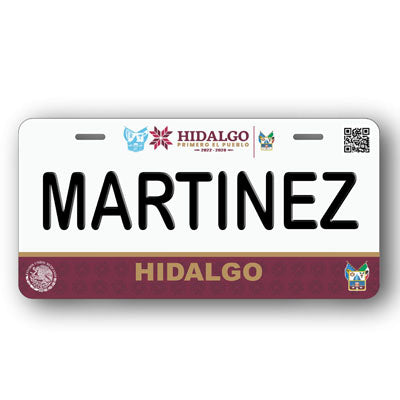 Placa Personalizada con Tu Nombre o Frase | Disponible en Cualquier Estado | MEXICO, USA, CENTRO AMERICA - Regalo Exclusivo