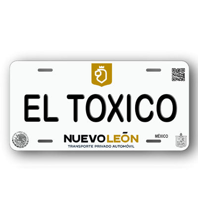 Placa Personalizada con Tu Nombre o Frase | Disponible en Cualquier Estado | MEXICO, USA, CENTRO AMERICA - Regalo Exclusivo