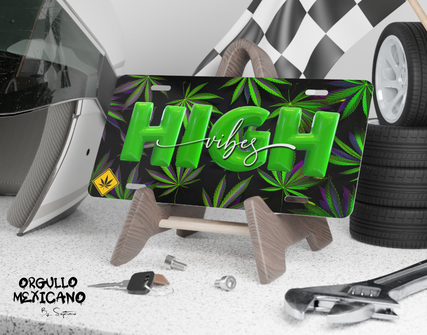 Placa Para Auto Weed Design  | 3 diferentes diseños | - Regalo Exclusivo