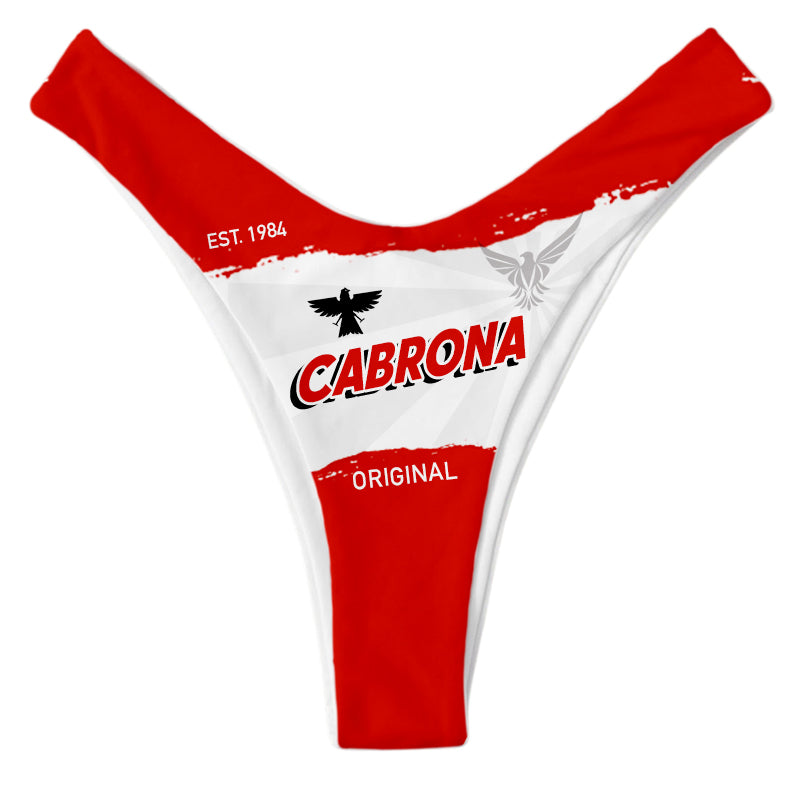 Bikini Diseno Cerveza Original Personalizado Con Tu Texto y Fecha