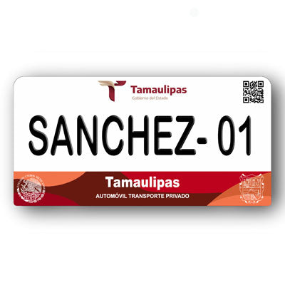 Placa Personalizada con Tu Nombre o Frase | Disponible en Cualquier Estado | MEXICO, USA, CENTRO AMERICA - Regalo Exclusivo